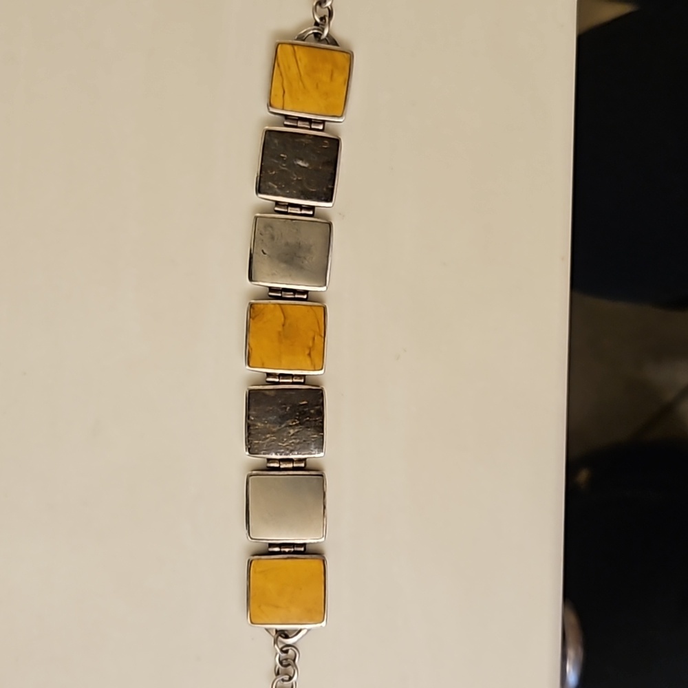 Vintage, Silpada, Sterling Silver, multi-stone bracelet Size 7